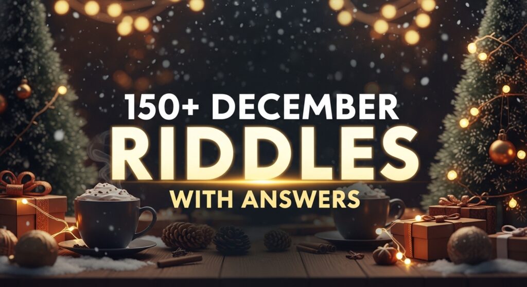 Quick Riddles December 150+ December Riddles with Answers - Riddles Mania