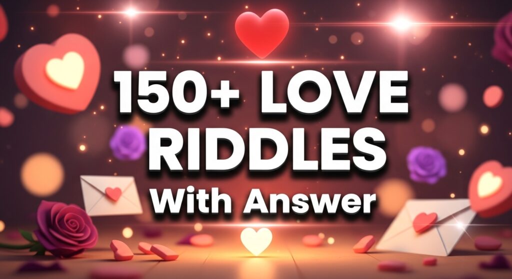 Unsloveable Riddles 150 + Love Riddles With Answer ( Few Can Answer Only) - Riddles Mania