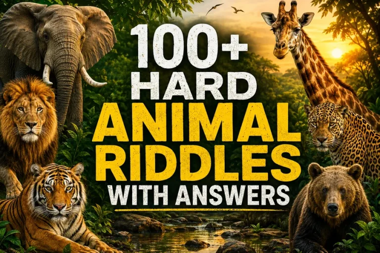 Hard Animal Riddles With Answers