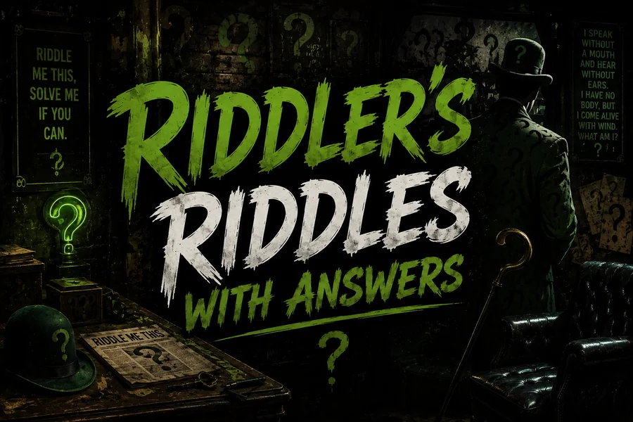 Riddler's Riddles With Answers